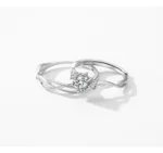 ⁦Real 925 Sterling Silver Simple Line Wedding Couple Ring Adjustable Size 6-9 Statement Jewelry⁩ - الصورة ⁦11⁩