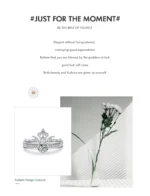 ⁦Silver Simple Line Wedding Couple Ring  Statement Jewelry⁩ - الصورة ⁦5⁩