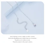 ⁦925 Sterling Silver Double-layer Tassel Butterfly Pendant Necklace⁩ - الصورة ⁦8⁩