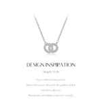 Silver Sparkling Circle Lock Fashion Pendant Necklaces Basic Daily Trendy Jewelry - Image 6