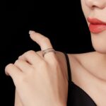 ⁦S925 Sterling Silver Three-circle Stacking Moissanite Ring⁩ - الصورة ⁦4⁩