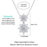 ⁦Sunshine Flower Language - A Fashionable And Trendy Necklace Pendant  With Top-quality Moissanite S925 Silver⁩ - الصورة ⁦5⁩