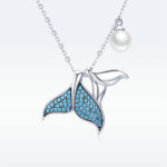 ⁦Three-piece fishtail ring necklace bracelet⁩ - الصورة ⁦9⁩