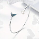 ⁦Three-piece fishtail ring necklace bracelet⁩ - الصورة ⁦6⁩