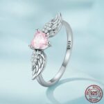 Zircon Love Wing Ring 925 Silver