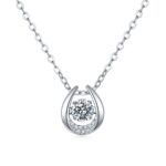 Set With Top-quality Moissanite, This Luxurious And Fashionable Light Luxury Trend Jewelry Necklace Pendant Is Made Of S925 Silver