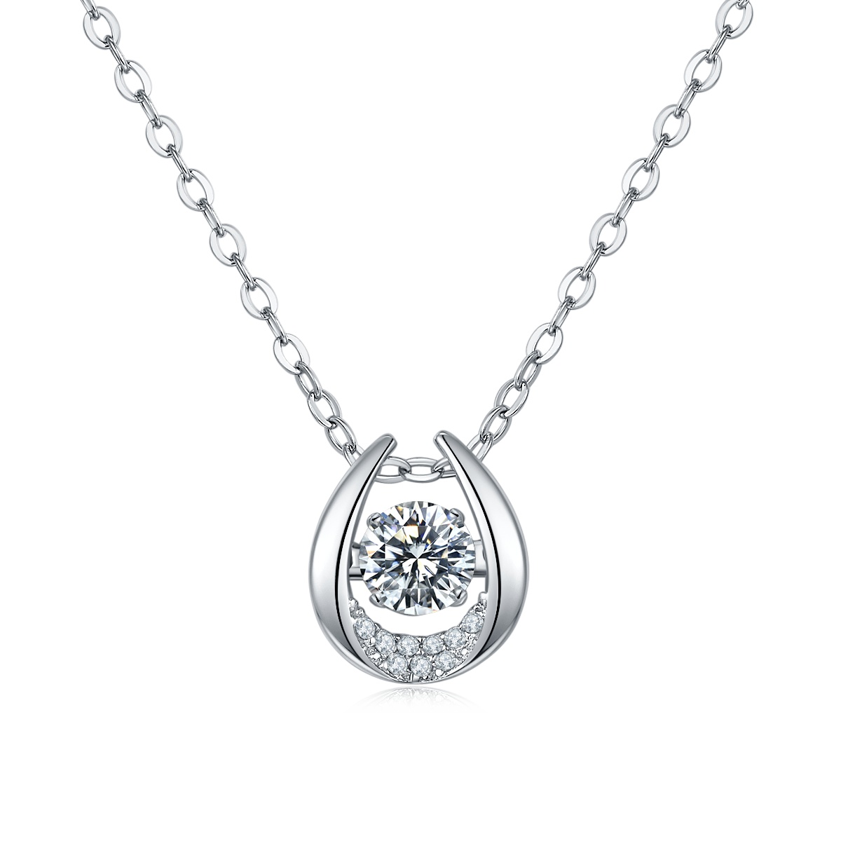 19f73302-900d-4dbc-a44e-cc094d41630a.jpg Set With Top-quality Moissanite, This Luxurious And Fashionable Light Luxury Trend Jewelry Necklace Pendant Is Made Of S925 Silver - الصورة 1