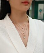 ⁦2-carat Luxury Fashion Minimalist Trend Jewelry Silver Pendant Necklace With Top-quality Moissanite, S925 Silver⁩ - الصورة ⁦4⁩