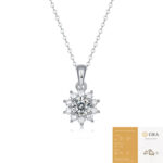 ⁦Temperament 925 Silver Moissanite Necklace⁩ - الصورة ⁦3⁩