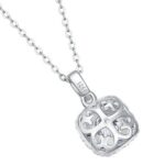 ⁦925 Silver Moissanite Cube Sugar Necklace⁩ - الصورة ⁦2⁩