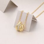 A Fashionable And Trendy Necklace Pendant Set With Top-quality Moissanite S925 In Silver And Gold-plated. - Image 2