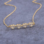 ⁦Heart-to-heart Four-leaf Clover Necklace⁩ - الصورة ⁦6⁩