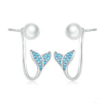 ⁦Three-piece fishtail ring necklace bracelet⁩ - الصورة ⁦3⁩