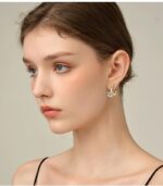 ⁦Fashion Diamond High-grade S925 Sterling Silver Earrings⁩ - الصورة ⁦5⁩