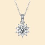 ⁦Temperament 925 Silver Moissanite Necklace⁩ - الصورة ⁦4⁩