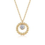 Moon Pearl - A Fashionable And Trendy Necklace Pendant Set With Top-quality Moissanite S925 Silver And Gold-plated.