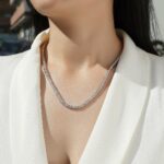 ⁦New Personality Affordable Luxury Style 925 Silver Necklace Women⁩ - الصورة ⁦3⁩