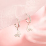 ⁦925 Sterling Silver Butterfly Earrings⁩ - الصورة ⁦9⁩