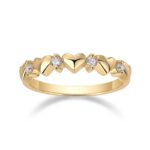 Heart To Heart - A Luxurious And Fashionable Light Luxury Jewelry Silver Ring With Top-quality Moissanite, S925 Silver