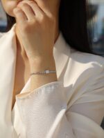 Tenacity - Fashionable Light Luxury Silver Bracelet With Top-Grade Moissanite S925 - Image 5