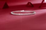 ⁦Starry Sky - Top-quality Moissanite Fashionable Light Luxury Jewelry Silver Bracelet S925 Silver-plated Platinum.⁩ - الصورة ⁦3⁩
