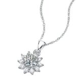 ⁦Temperament 925 Silver Moissanite Necklace⁩ - الصورة ⁦5⁩