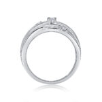 ⁦Diamond Shining -  Top-quality Moissanite S925, Silver And Platinum-plated Diamond Ring.⁩ - الصورة ⁦4⁩