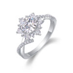 Hidden Poetry - A Ring Set With 1-carat Top-quality Moissanite S925 Silver - Image 4