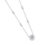 ⁦Twinkling Starlight - A Fashionable And Trendy Necklace Pendant Set With Top-quality Moissanite S925 Silver⁩ - الصورة ⁦5⁩