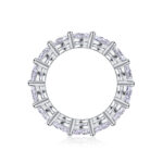 ⁦Star-studded - Set With Top-quality Moissanite S925 Silver  Diamond Wedding Ring.⁩ - الصورة ⁦5⁩