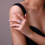 A Wedding Ring Set With Top-quality 5-carat Moissanite S925 Silver - Image 5