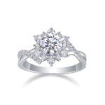 Hidden Poetry - A Ring Set With 1-carat Top-quality Moissanite S925 Silver