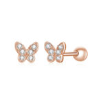 ⁦Zircon Heart Fashion Fashion Earrings⁩ - الصورة ⁦5⁩