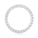 ⁦Wish - A Wedding Ring Set With Top-quality Moissanite S925 In Silver⁩ - الصورة ⁦5⁩