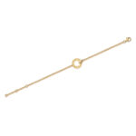 ⁦Set With Top-quality Moissanite, This Luxurious And Fashionable Light Luxury Trend Jewelry Silver Bracelet Is S925 Silver-plated With Gold⁩ - الصورة ⁦6⁩