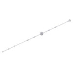 ⁦Harmonious And Brilliant - Top-quality Moissanite, Luxurious And Fashionable Light Luxury Jewelry Silver Bracelet⁩ - الصورة ⁦6⁩