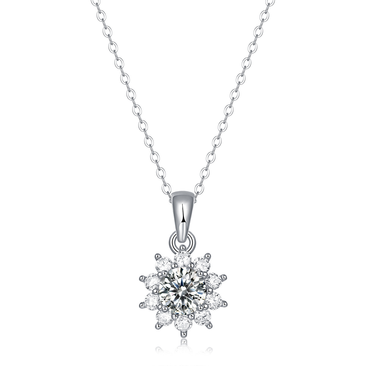 75ee1166-5fd8-469b-a1ef-be382a1d9539.jpg Temperament 925 Silver Moissanite Necklace - الصورة 1