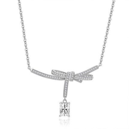 Sterling Silver Necklace Women's All-match Fashion Design Bandage Necklace