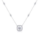 Top-quality Moissanite, Fashionable And Light Luxury Jewelry, Silver Pendant Necklace S925