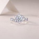 Hidden Poetry - A Ring Set With 1-carat Top-quality Moissanite S925 Silver - Image 5