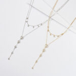 ⁦Women's Sterling Silver Twin Lasso Necklace Accessories⁩ - الصورة ⁦4⁩