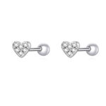 Zircon Heart Fashion Fashion Earrings