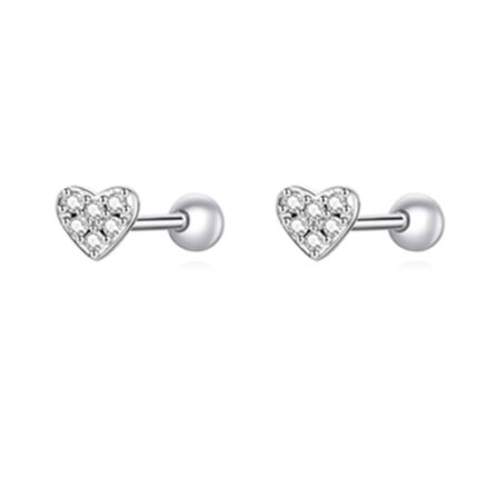 Zircon Heart Fashion Fashion Earrings