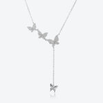 ⁦Fashion Personality Female Bow Pendant Necklace⁩ - الصورة ⁦8⁩