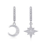 ⁦925 Silver Elegant Moissanite Earrings For Women That Wont Fade Or Discolor⁩ - الصورة ⁦5⁩