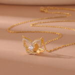 ⁦925 Sterling Silver Niche Temperament Butterfly Sterling Silver Necklace⁩ - الصورة ⁦3⁩