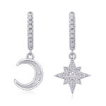 925 Silver Elegant Moissanite Earrings For Women That Wont Fade Or Discolor