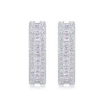 ⁦Weaving Light - Earrings Set With Top-quality Moissanite S925 Silver⁩ - الصورة ⁦4⁩