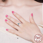 ⁦Mermaid Tears 925 Sterling Silver Ring⁩ - الصورة ⁦3⁩