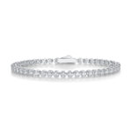 Starry Sky - Top-quality Moissanite Fashionable Light Luxury Jewelry Silver Bracelet S925 Silver-plated Platinum.